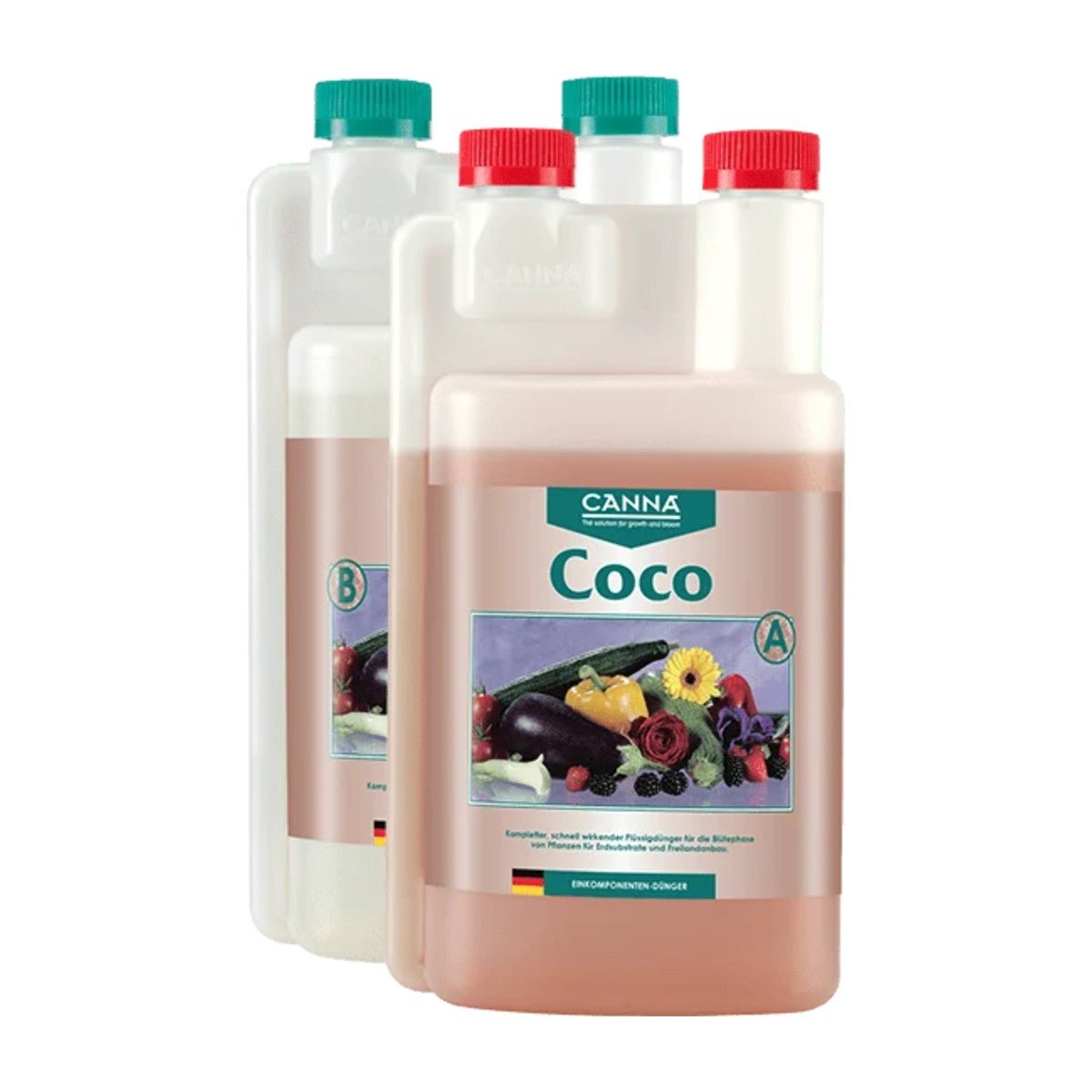 Canna Coco A+B – Fertilizzante bicomponente per cocco, 2 flaconi (1 L / 5 L / 10 L / 20 L) - Gro.w.LaB