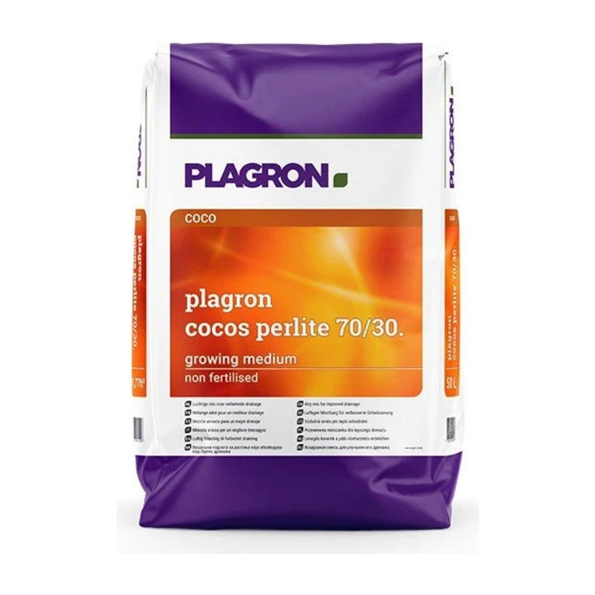 Plagron Cocos Perlite 70/30 – Substrato di cocco con perlite (Sacco 50 L / Pallet 60 sacchi da 50 L) - Gro.w.LaB