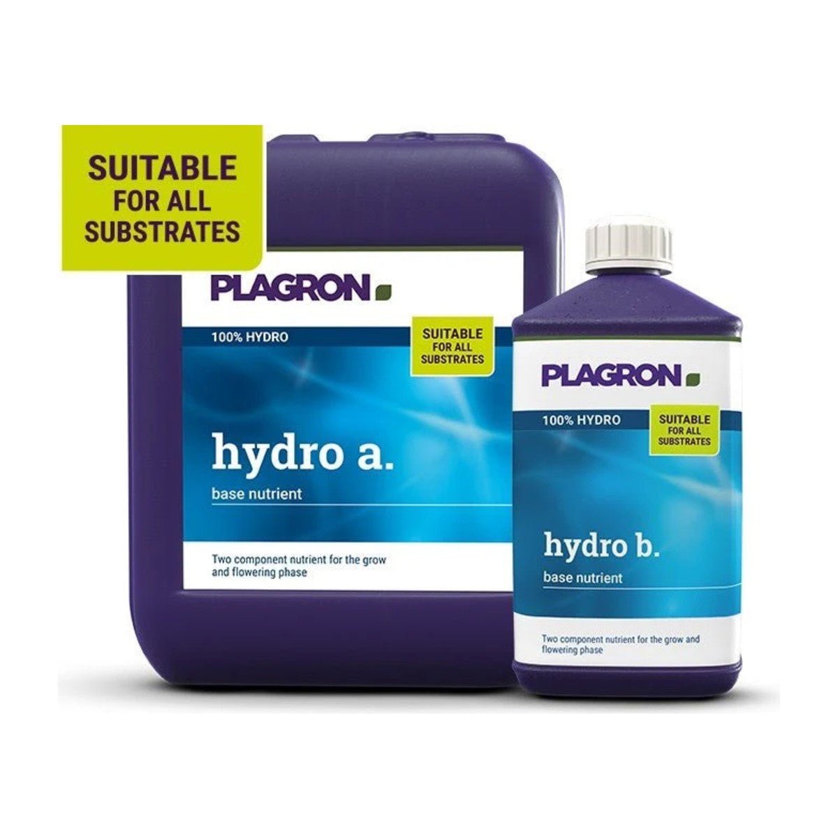 Plagron Hydro A+B – Fertilizzante per idroponica (1 L / 5 L / 10 L) - Gro.w.LaB