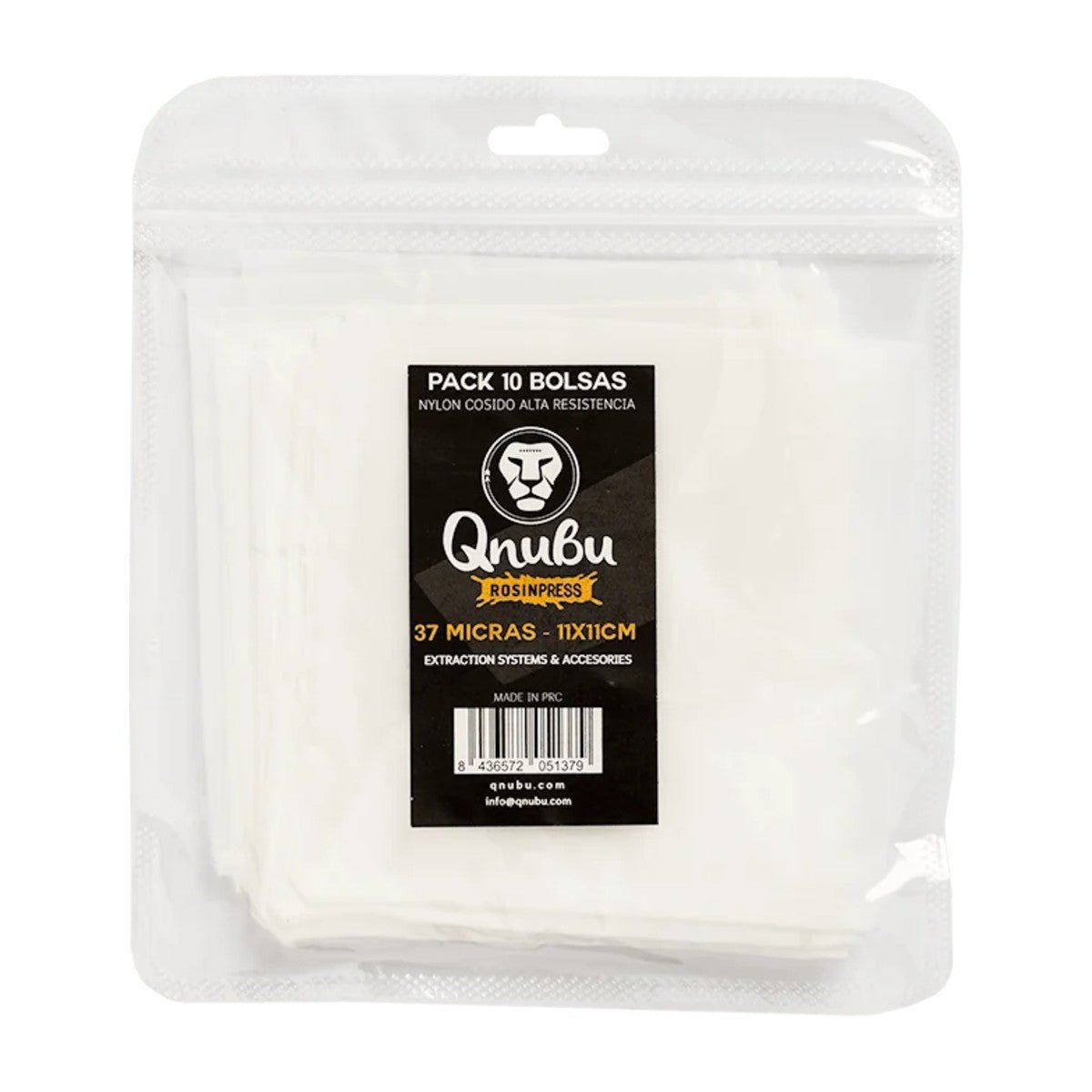 Qnubu Rosin Bag 120 micron 11x11 cm – Sacchetti filtro (10 pz) - Gro.w.LaB