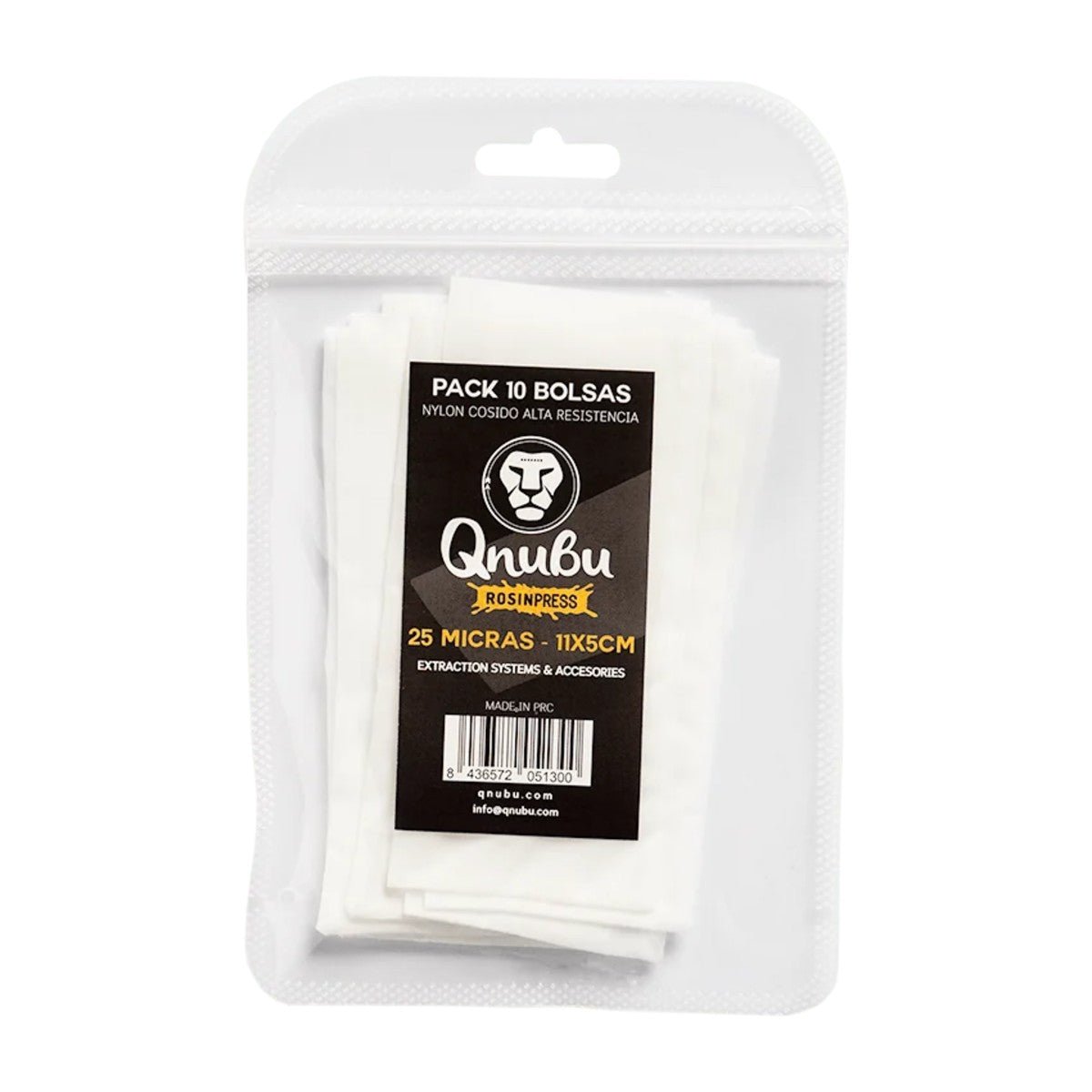 Qnubu Rosin Bag 120 micron 11x5 cm – Sacchetti filtro (10 pz) - Gro.w.LaB