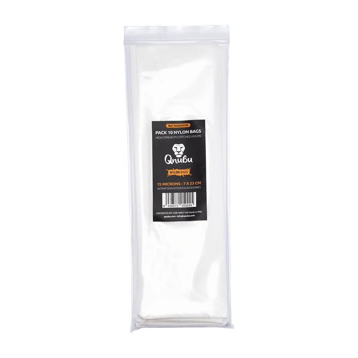 Qnubu Rosin Bag 120 micron 7x23 cm – Sacchetti filtro (10 pz) - Gro.w.LaB
